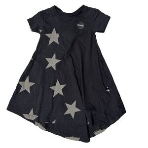 NUNUNU 1/2 & 1/2 360 Star Dress Short Sleeves Black 18-24 Months NWT